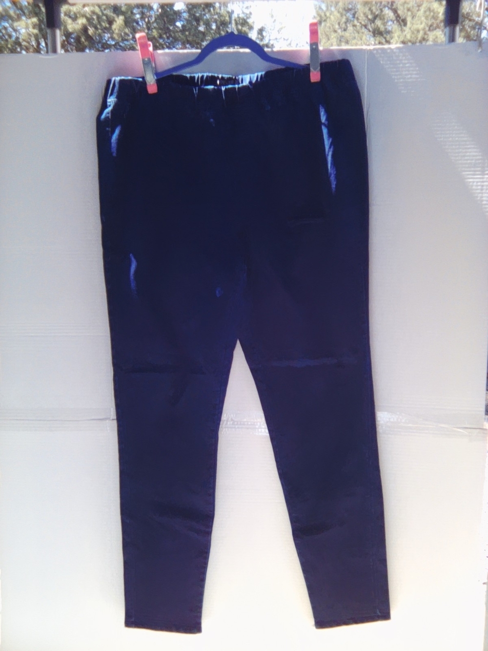Women's Slim Fit Navy Pants - Comfortable Everyday Jeans
